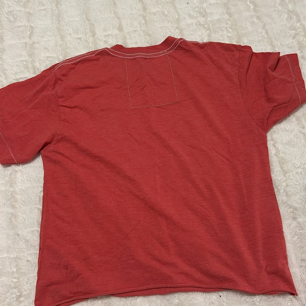 Aviator Nation Red Short Sleeve Tee with Yellow Smiley - Picture 3 of 3